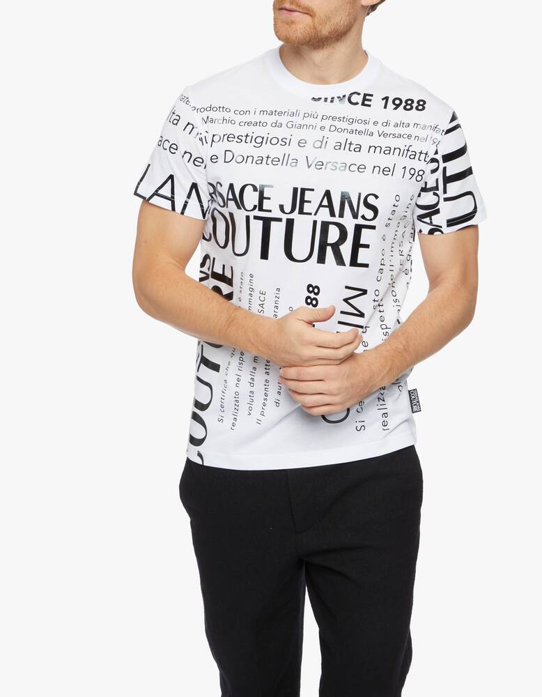 rinascente Versace Jeans Couture All over logo t-shirt
