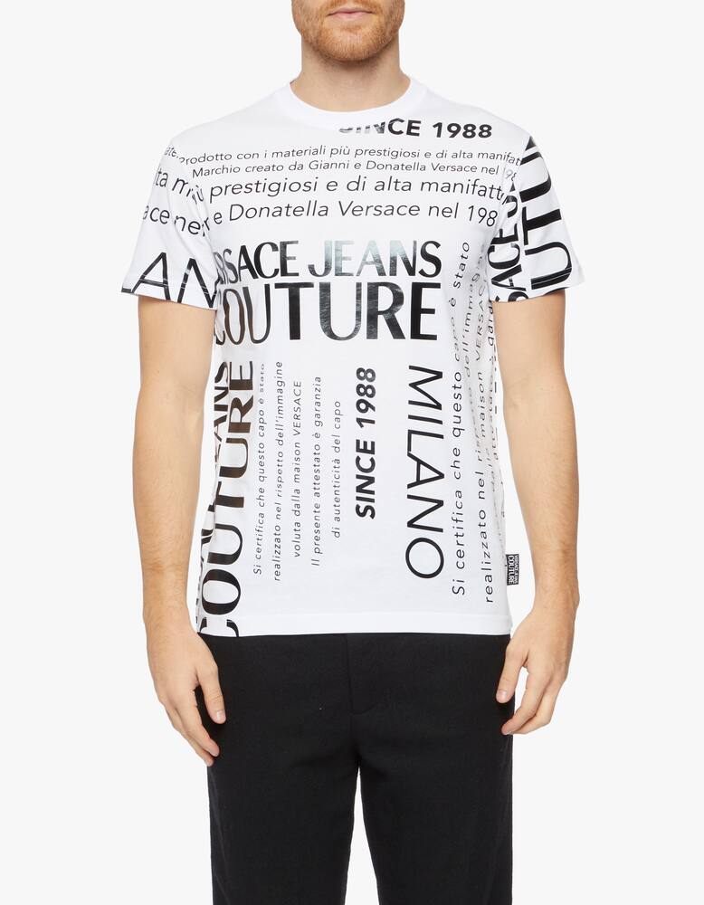 rinascente Versace Jeans Couture All over logo t-shirt
