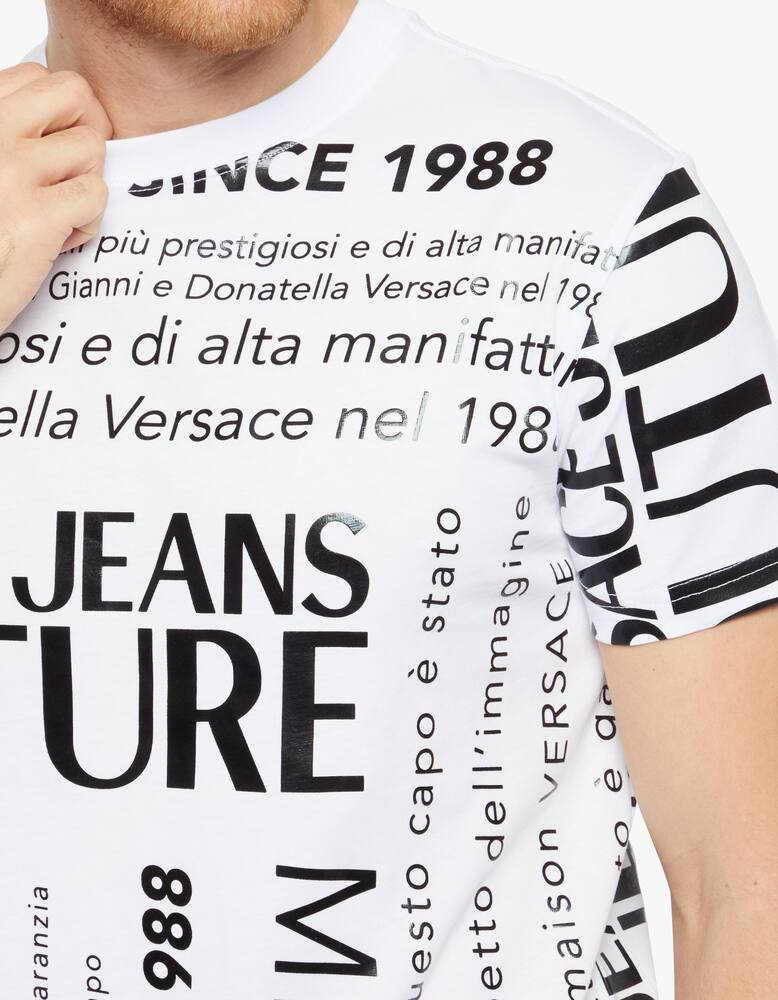 rinascente Versace Jeans Couture All over logo t-shirt