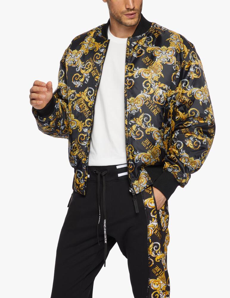 rinascente Versace Jeans Couture Bomber double-face con stampa logo baroque