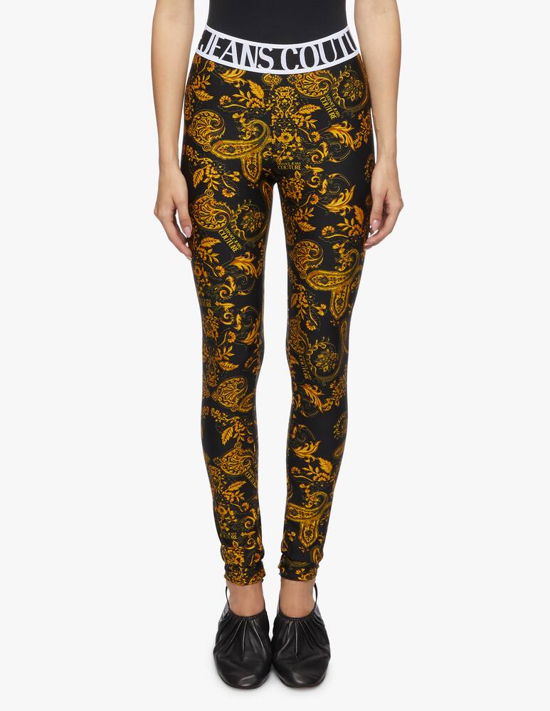 rinascente Versace Jeans Couture Leggings con molla in vita