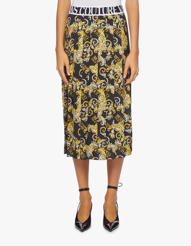 rinascente Versace Jeans Couture Printed plissè midi skirt