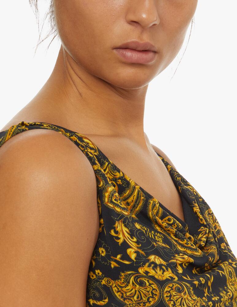 rinascente Versace Jeans Couture Dress with gold print