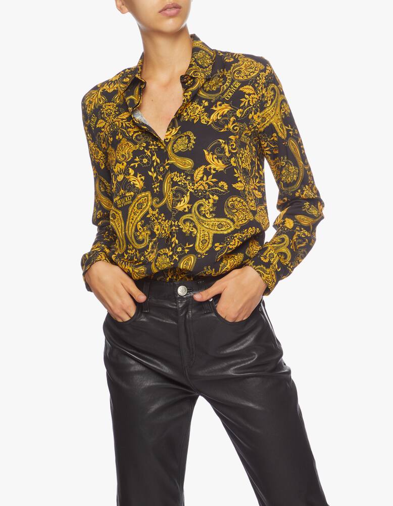 rinascente Versace Jeans Couture Paisley print shirt