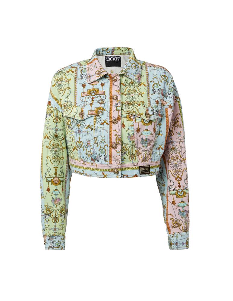 rinascente Versace Jeans Couture Giacca di jeans crop