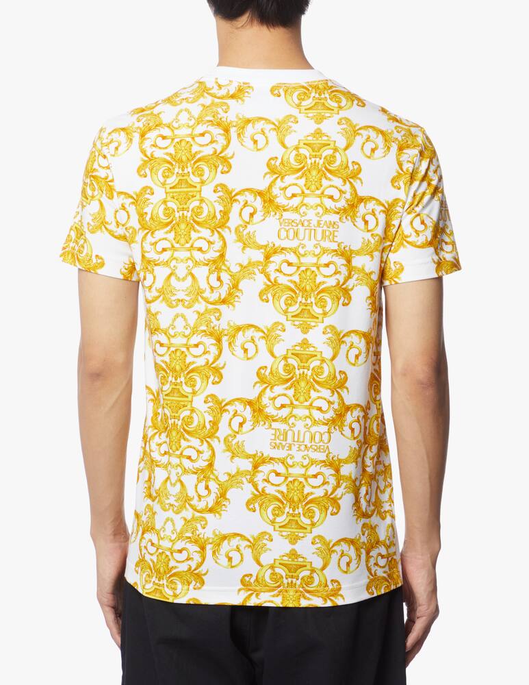 rinascente Versace Jeans Couture T-shirt with baroque print