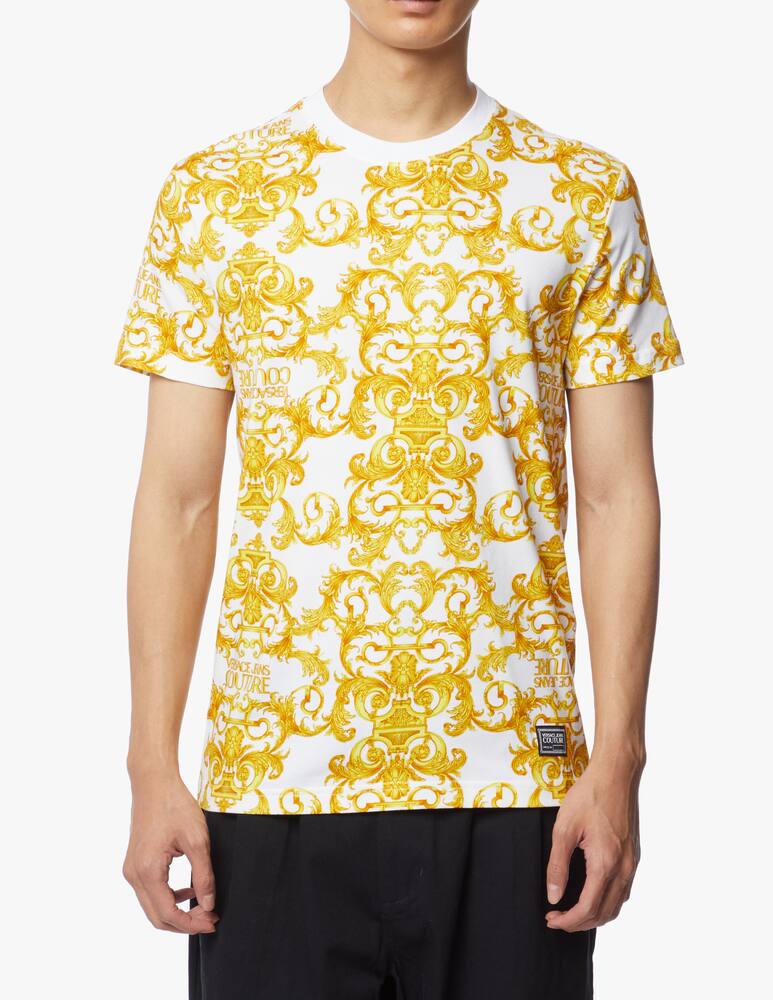 rinascente Versace Jeans Couture T-shirt with baroque print