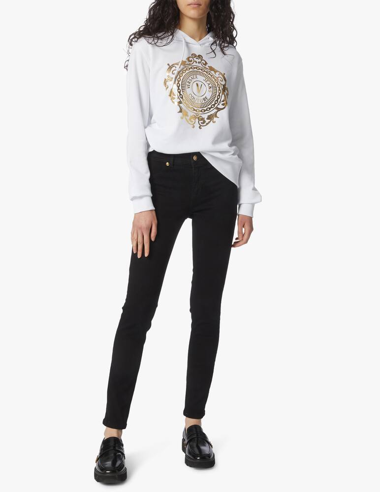 rinascente Versace Jeans Couture Felpa con cappuccio in cotone