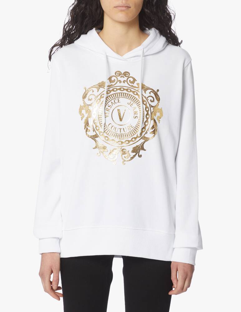 rinascente Versace Jeans Couture Felpa con cappuccio in cotone