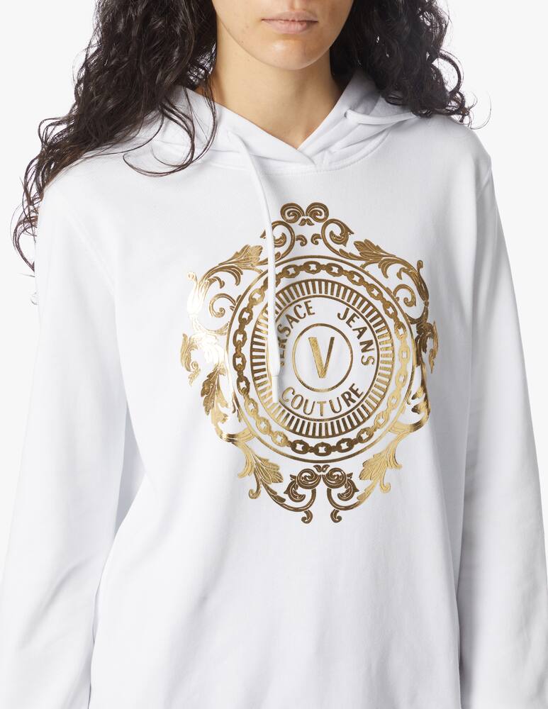 rinascente Versace Jeans Couture Felpa con cappuccio in cotone