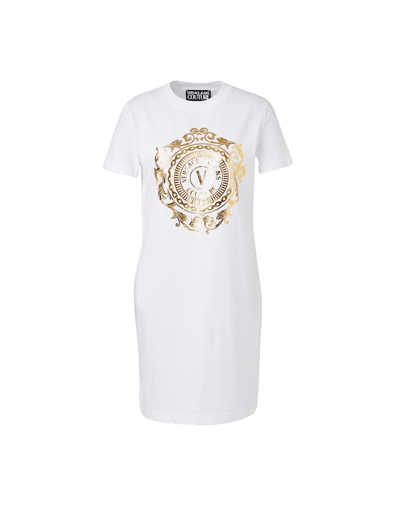 rinascente Versace Jeans Couture Vestito corto in cotone con logo