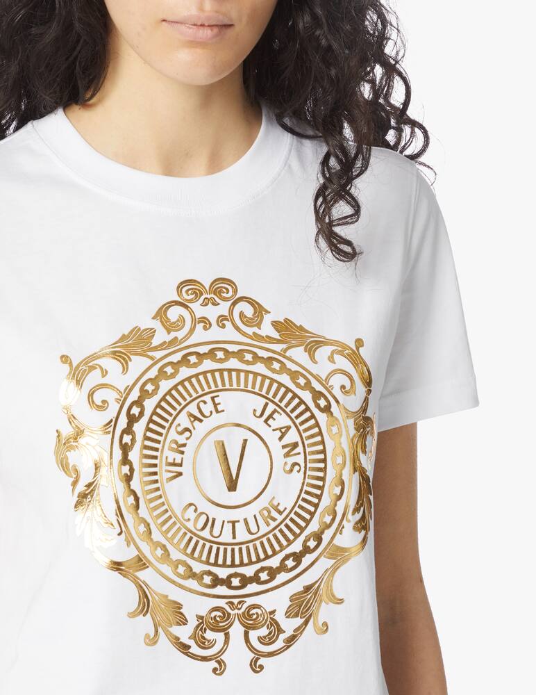 rinascente Versace Jeans Couture Vestito corto in cotone con logo