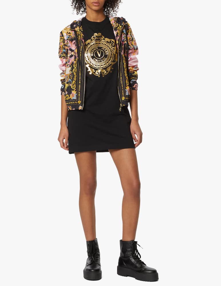 rinascente Versace Jeans Couture Mini cotton dress with logo