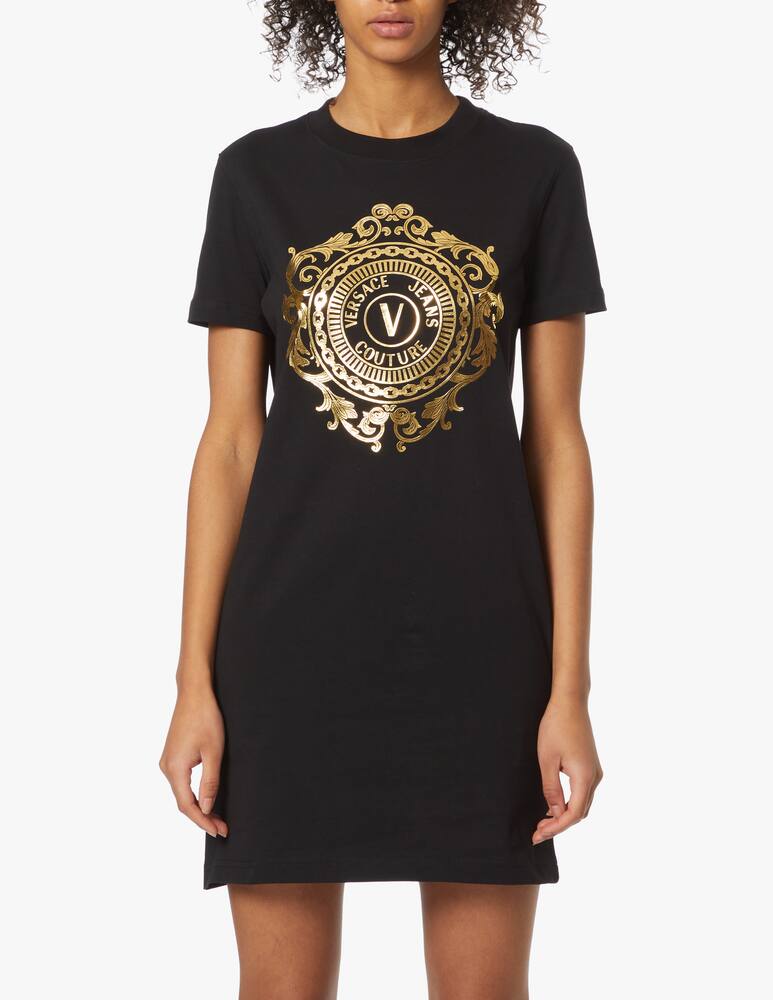 rinascente Versace Jeans Couture Mini cotton dress with logo