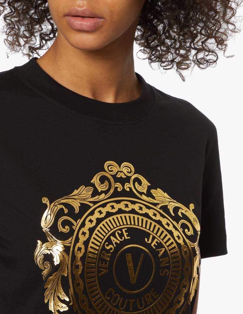 rinascente Versace Jeans Couture Mini cotton dress with logo
