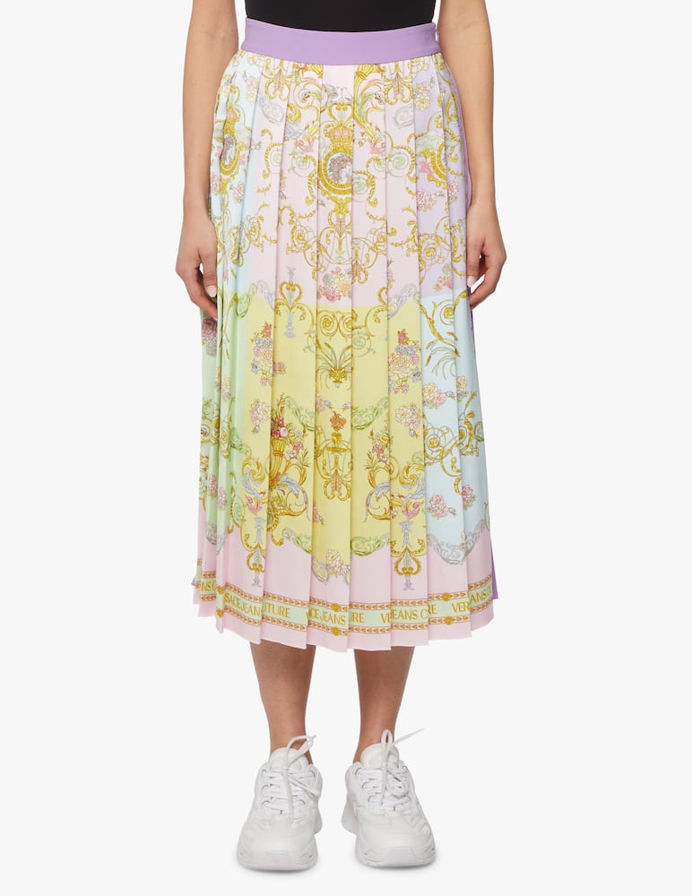 rinascente Versace Jeans Couture Midi pleated skirt