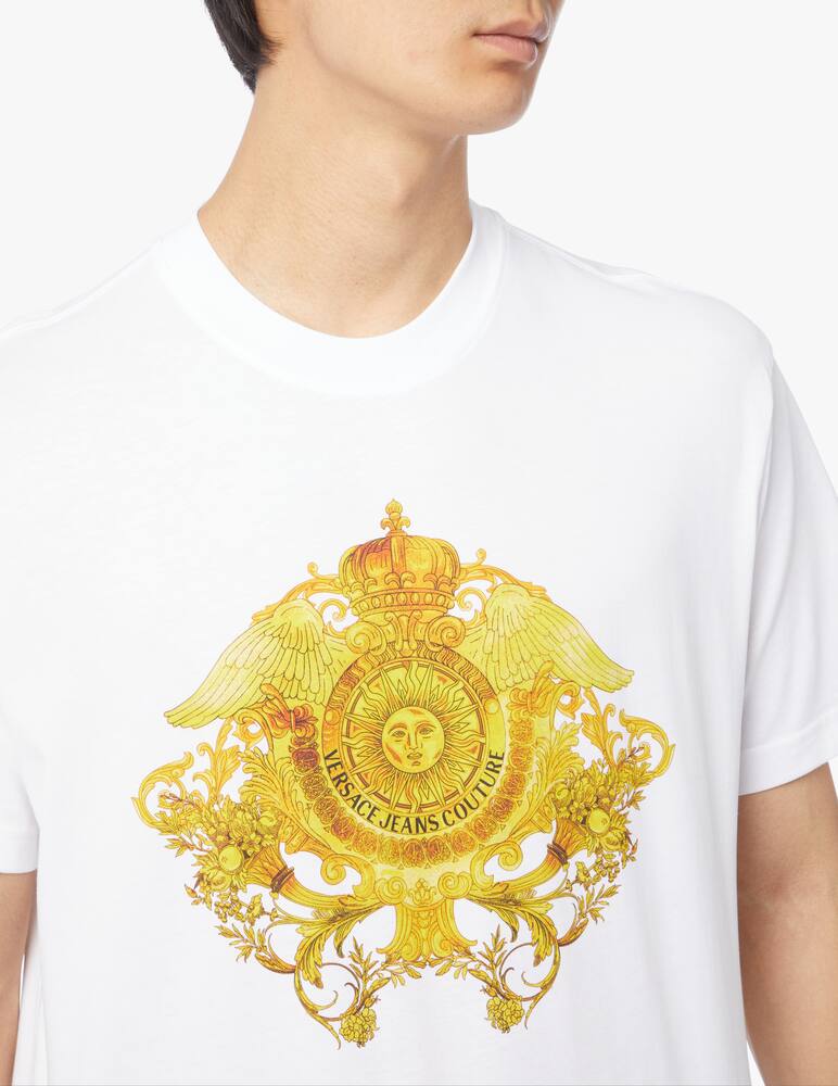 rinascente Versace Jeans Couture T-shirt girocollo in cotone medusa