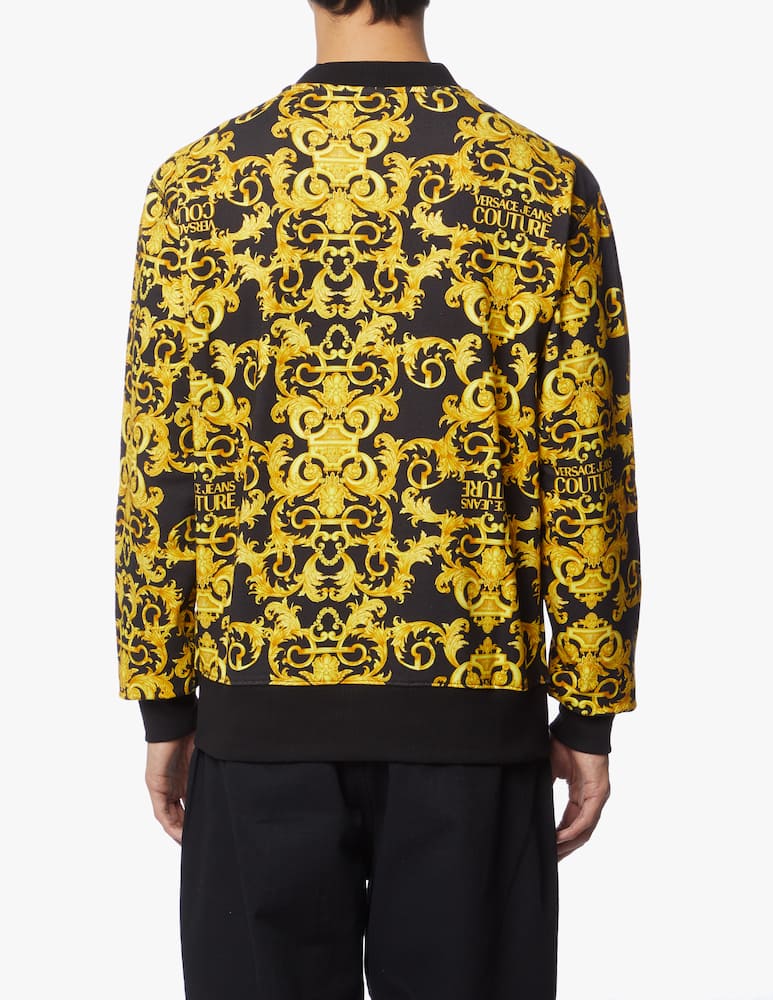 Versace Jeans Couture Felpa girocollo in cotone stampa barocca - immagine 3 Versace Jeans Couture Felpa girocollo in cotone stampa barocca - immagine 3