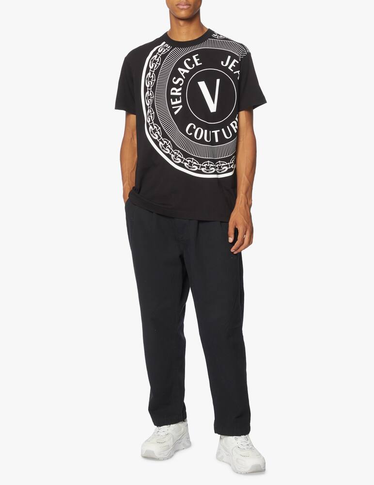 rinascente Versace Jeans Couture Centrered veblem t-shirt