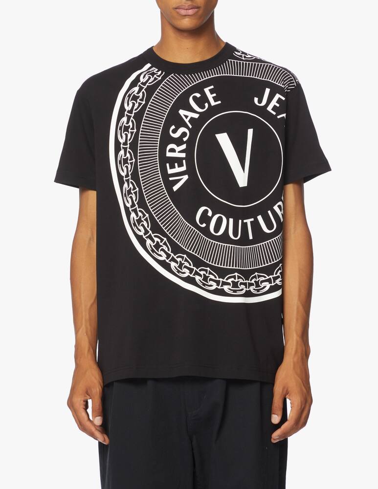 rinascente Versace Jeans Couture Centrered veblem t-shirt