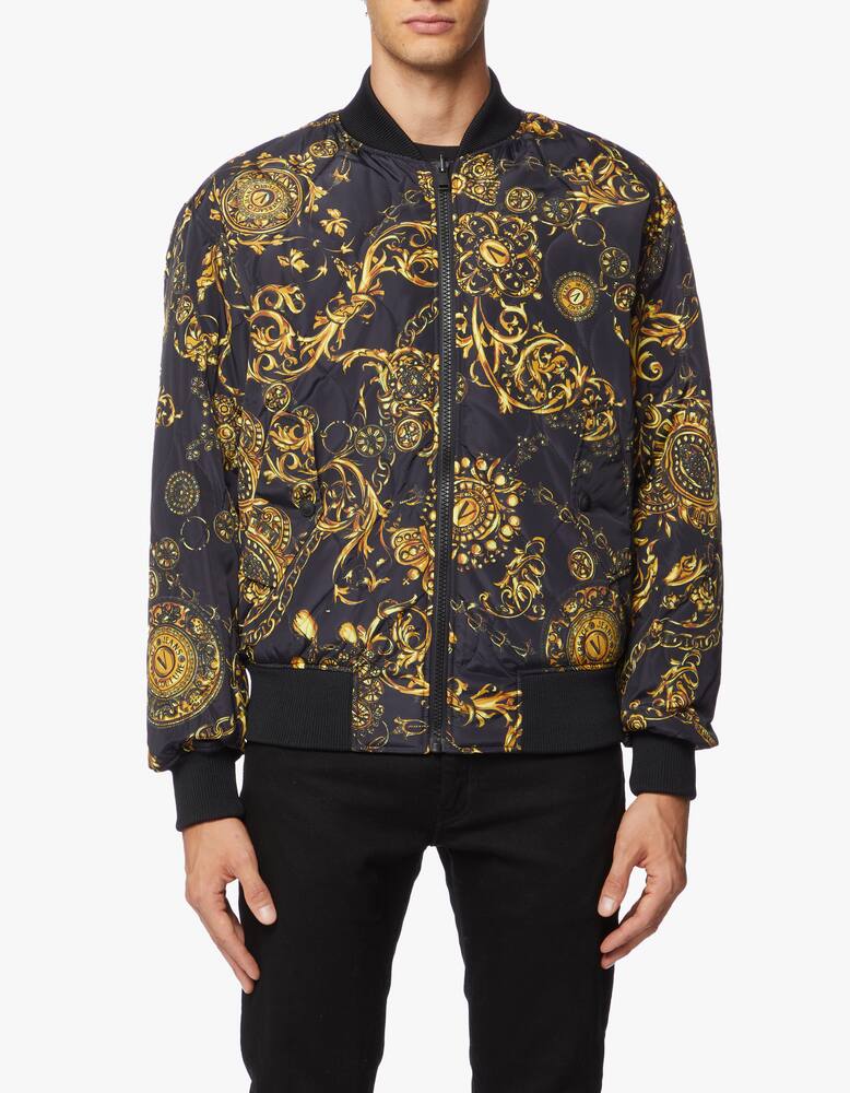 rinascente Versace Jeans Couture Baroque bijoux reversible bomber jacket