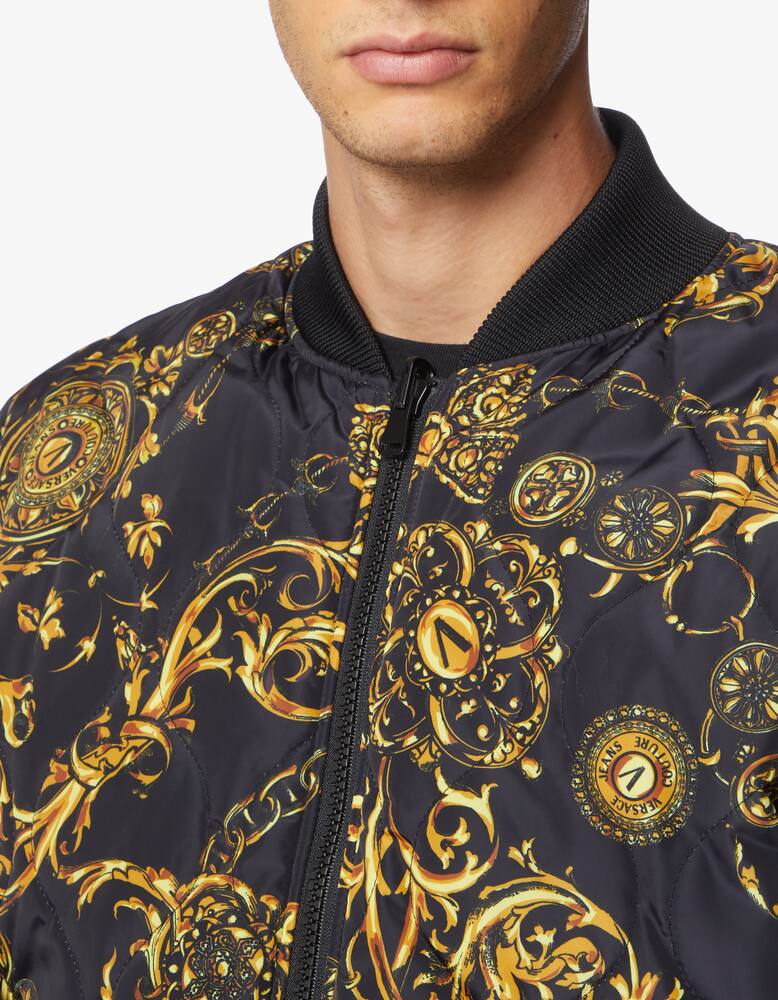 rinascente Versace Jeans Couture Baroque bijoux reversible bomber jacket