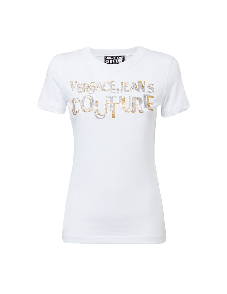 rinascente Versace Jeans Couture Cotton t-shirt with blurred logo