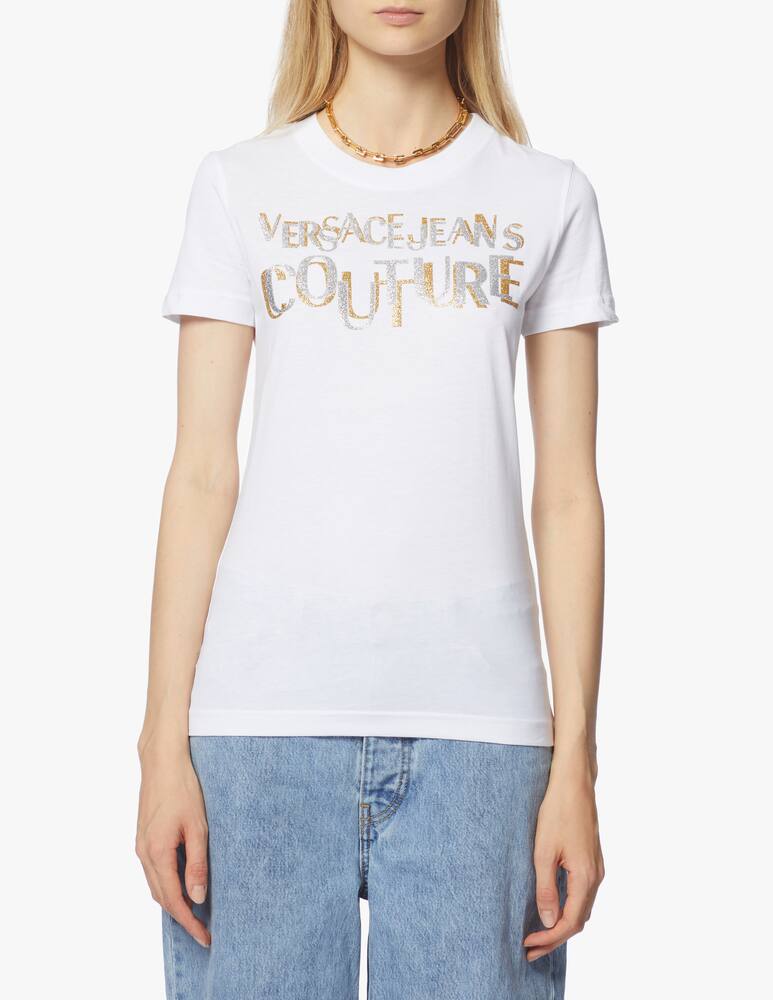 rinascente Versace Jeans Couture Cotton t-shirt with blurred logo