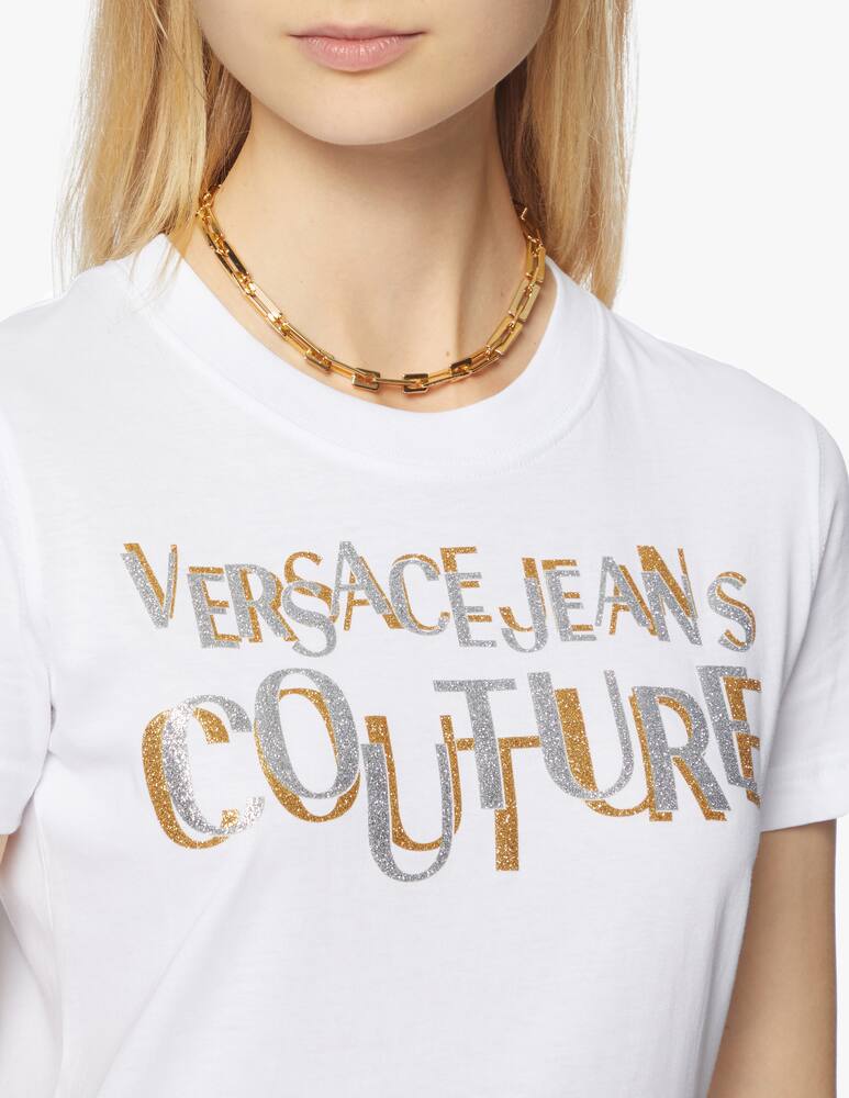 rinascente Versace Jeans Couture Cotton t-shirt with blurred logo