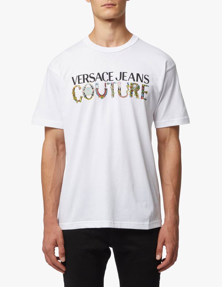 rinascente Versace Jeans Couture Maglietta girocollo bijoux logo