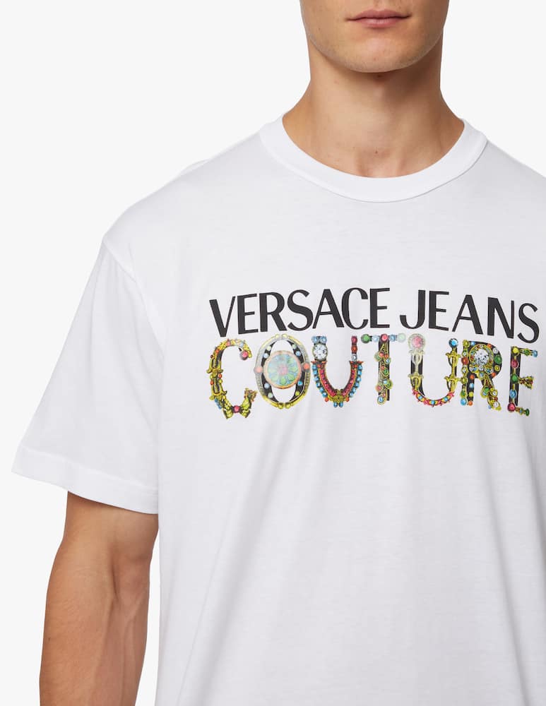 rinascente Versace Jeans Couture Maglietta girocollo bijoux logo