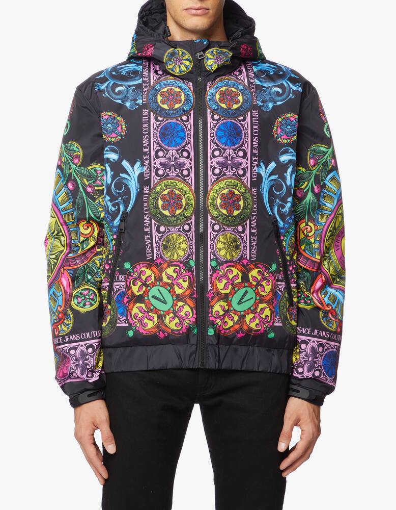 rinascente Versace Jeans Couture Baroque bijoux hooded jacket