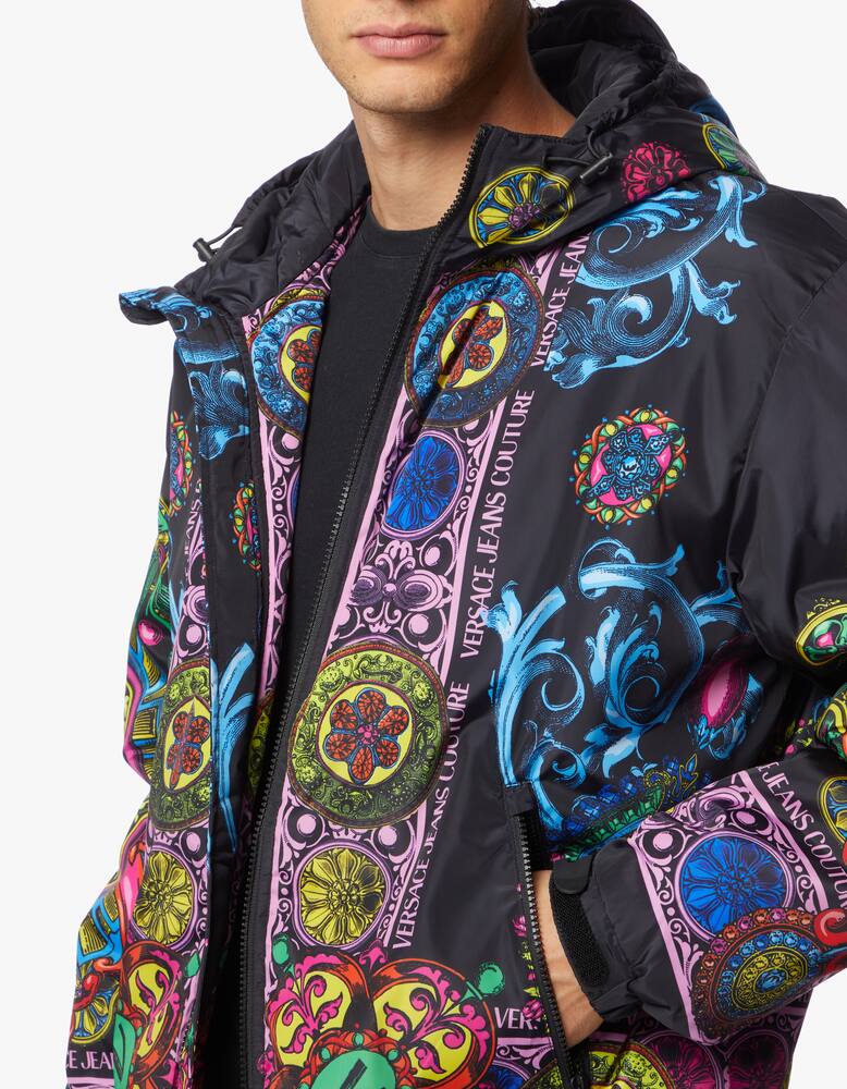 rinascente Versace Jeans Couture Baroque bijoux hooded jacket