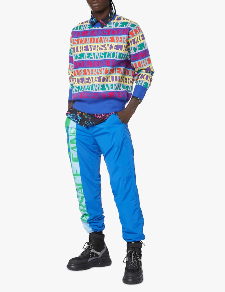 rinascente Versace Jeans Couture Maglione jacquard multi logo