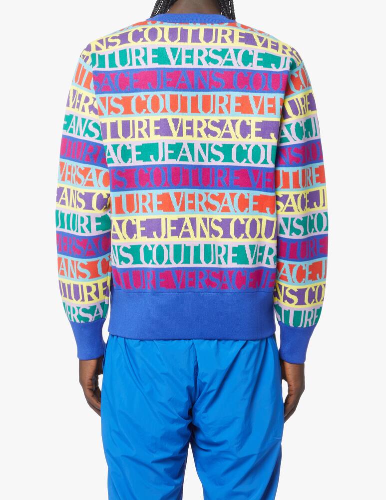 rinascente Versace Jeans Couture Maglione jacquard multi logo