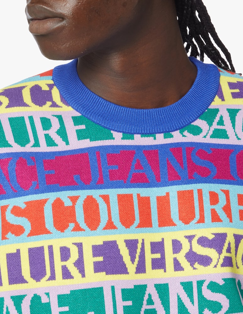 rinascente Versace Jeans Couture Maglione jacquard multi logo