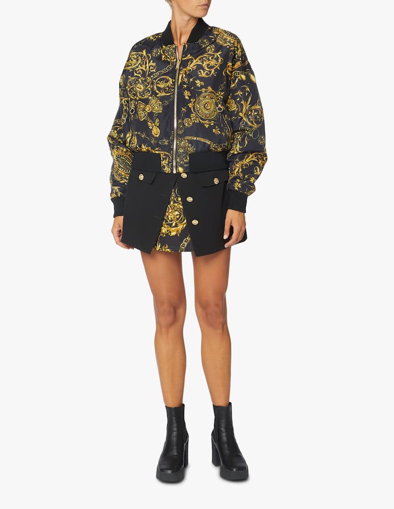 rinascente Versace Jeans Couture Bomber jacket with baroque print 
