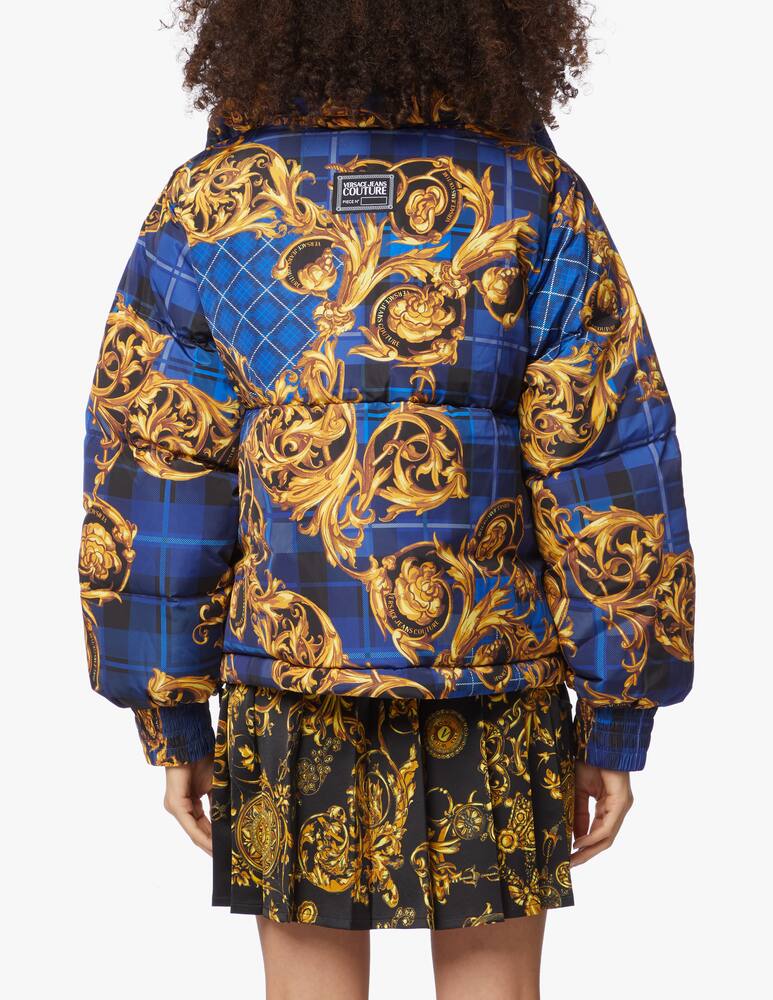 rinascente Versace Jeans Couture Down jacket with baroque print