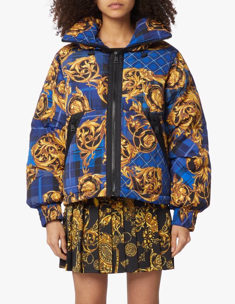 rinascente Versace Jeans Couture Down jacket with baroque print