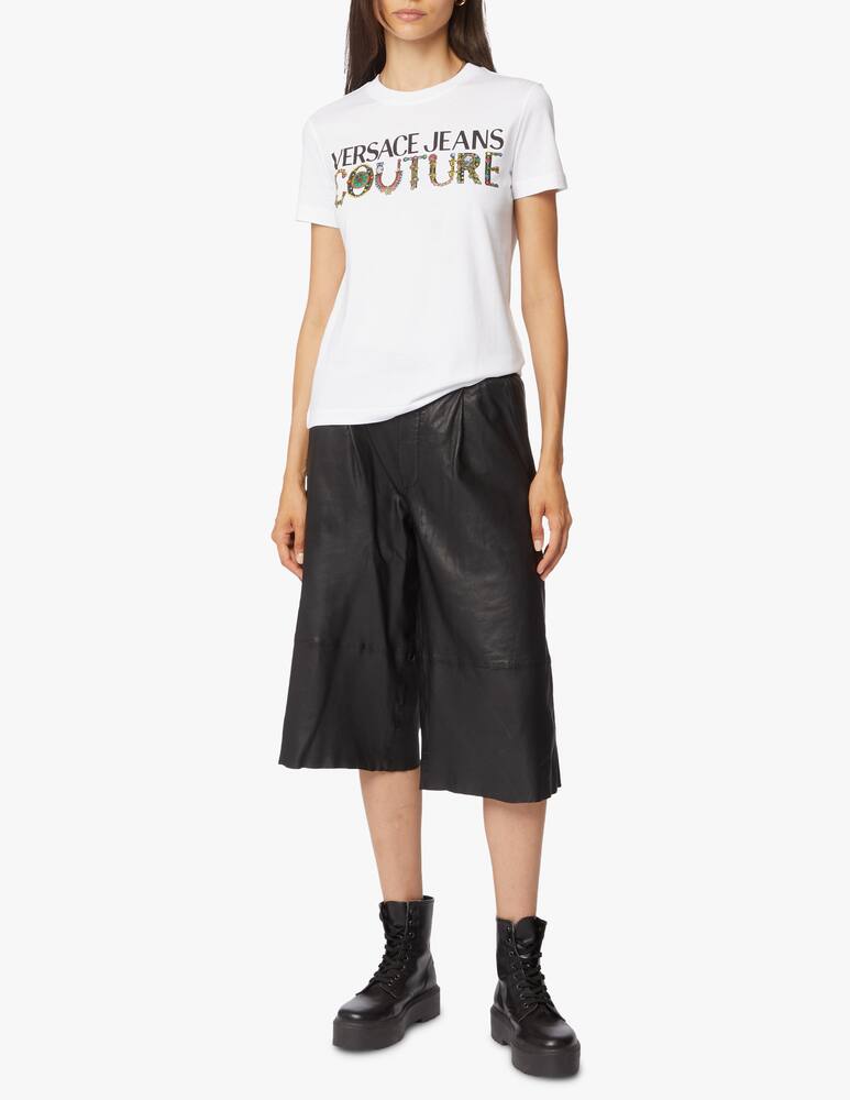 rinascente Versace Jeans Couture T-shirt in cotone con logo stampato