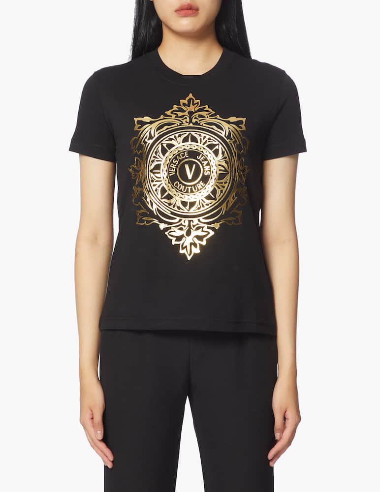 rinascente Versace Jeans Couture Cotton t-shirt Emblem Leaf