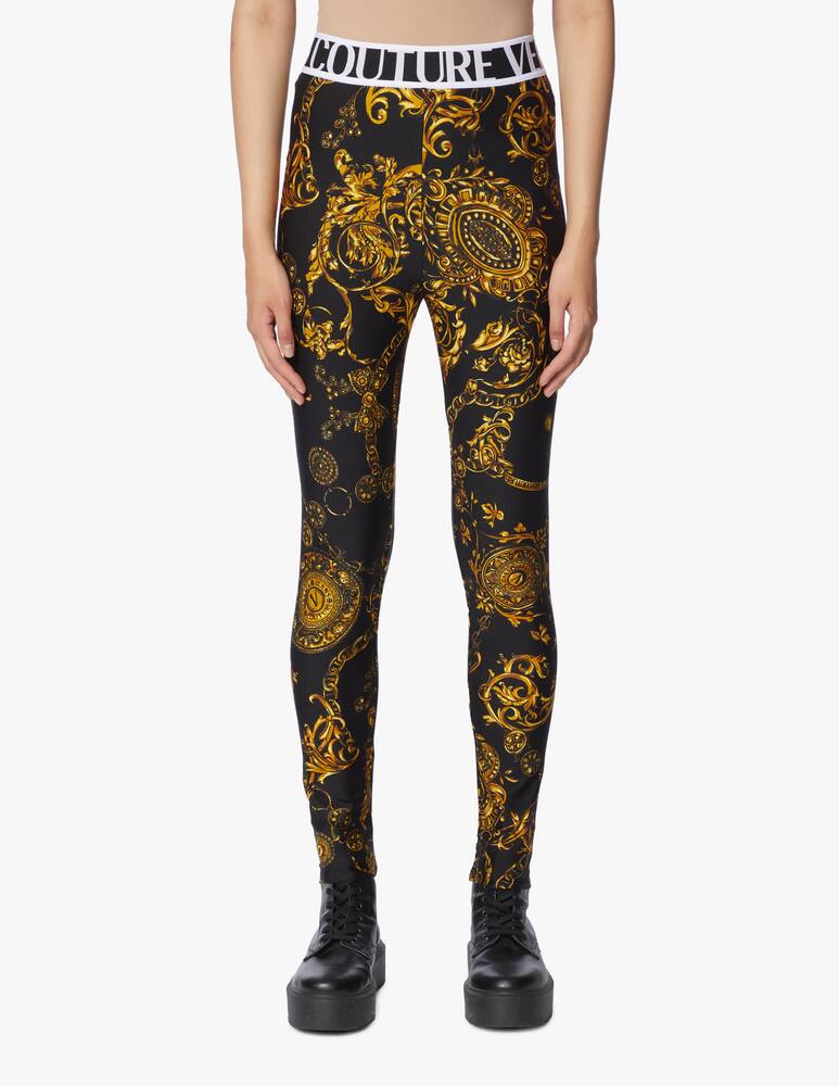 rinascente Versace Jeans Couture Leggings con stampa barocco