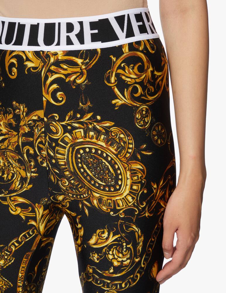 rinascente Versace Jeans Couture Leggings con stampa barocco