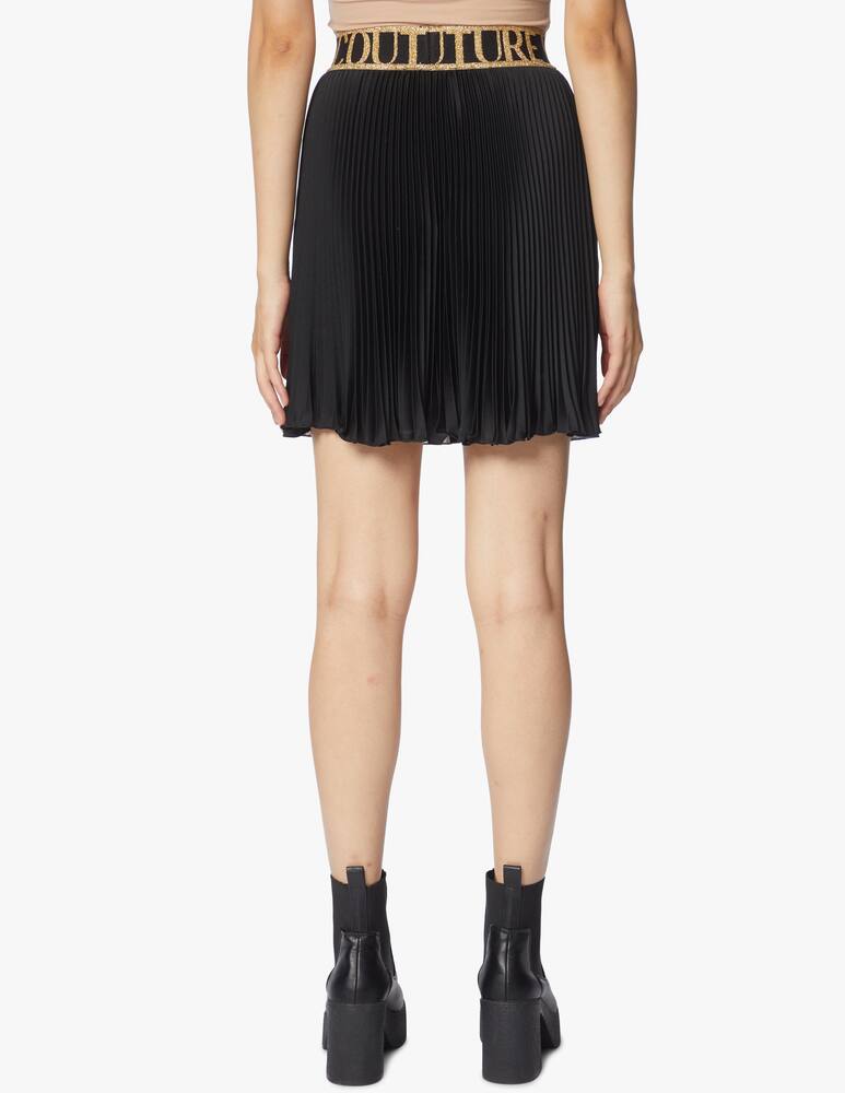Versace Jeans Couture Pleated mini skirt with baroque print - picture 3 Versace Jeans Couture Pleated mini skirt with baroque print - picture 3
