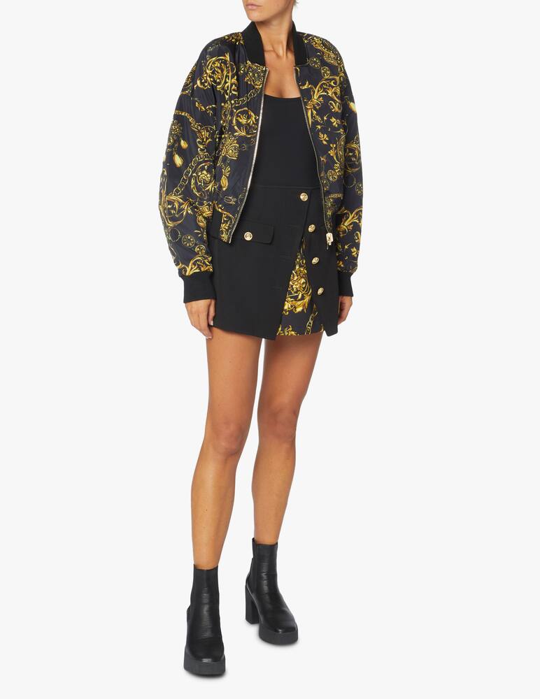 rinascente Versace Jeans Couture Minigonna con stampa barocco 