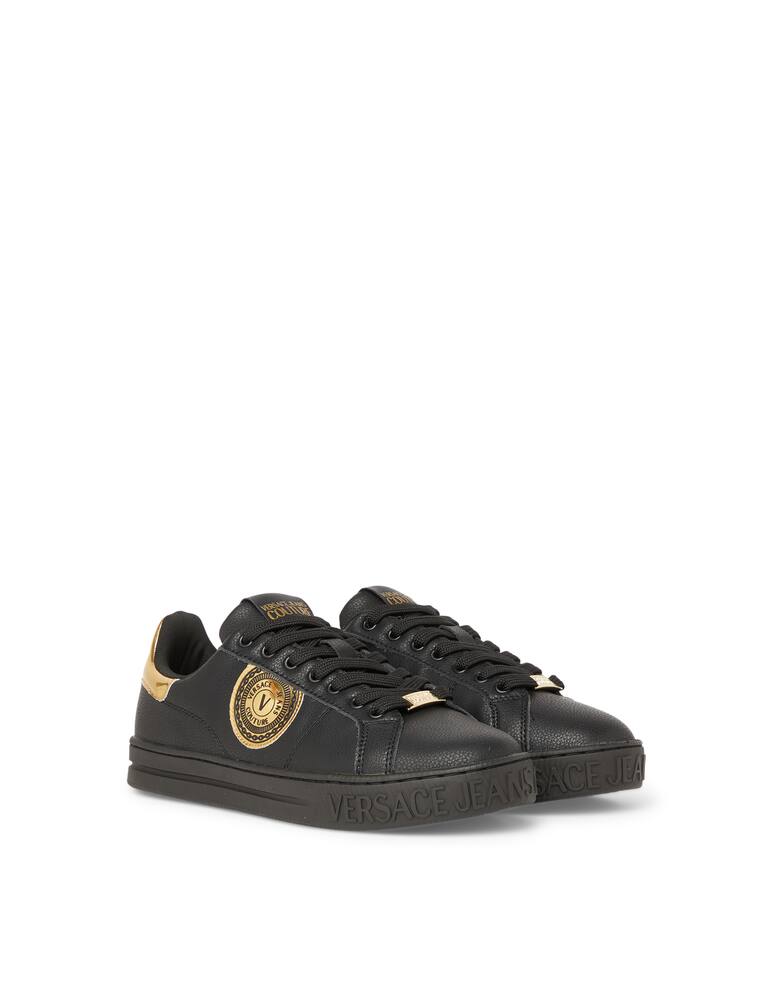 Versace Jeans Couture Sneakers court in pelle con logo - immagine 2 Versace Jeans Couture Sneakers court in pelle con logo - immagine 2