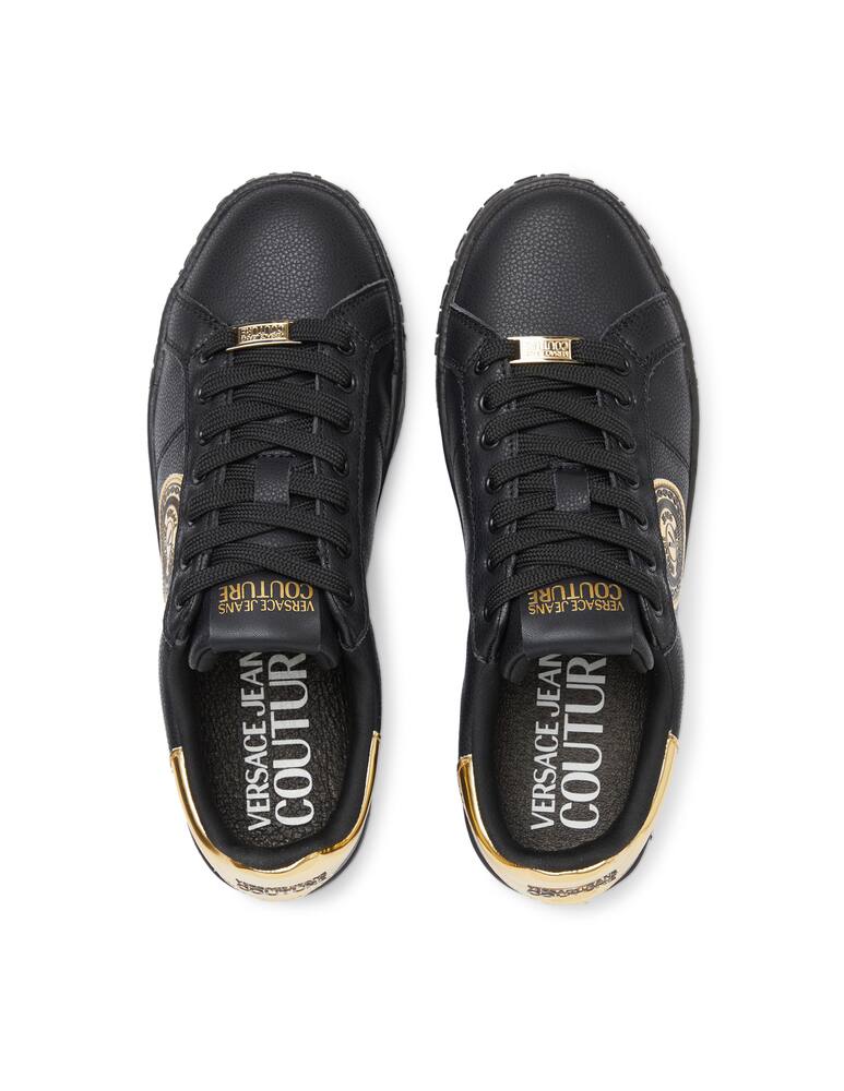 Versace Jeans Couture Sneakers court in pelle con logo - immagine 3 Versace Jeans Couture Sneakers court in pelle con logo - immagine 3