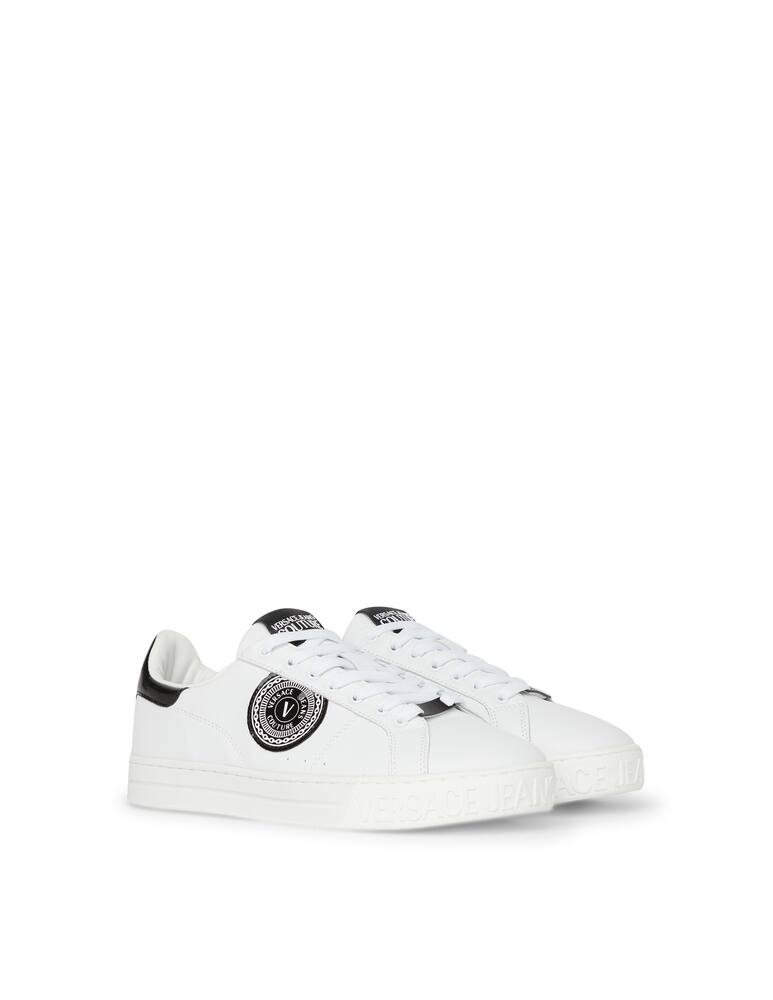 rinascente Versace Jeans Couture Logo leather court sneakers