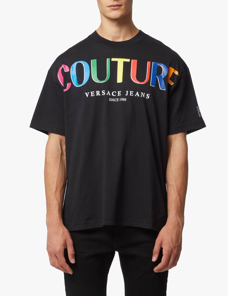 rinascente Versace Jeans Couture Rainbow logo t-shirt