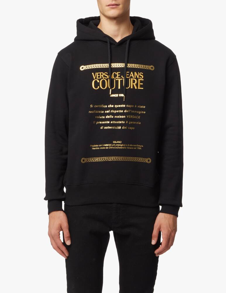 rinascente Versace Jeans Couture Gold guarantee hoodie